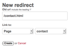 create a redirect from your existing content